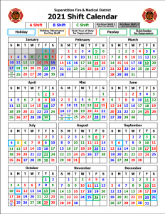 Shift Calendars | Superstition Fire & Medical District